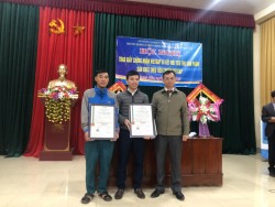 Lễ trao GCN VietGAP tại xã Thanh Liên-2020